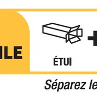 La nouvelle info-tri montre comment séparer les éléments de l'emballage.