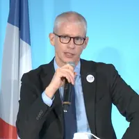 Franck Riester, ministre délégué chargé du commerce extérieur, ce matin lors du premier bilan du plan de relance export. © Capture d'écran webinaire