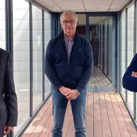 (de gauche à droite) Georges Boixo, directeur général, Thierry Josserand, président, et Jean-Yves Colomb, président délégué du groupe Oxyane. © Oxyane