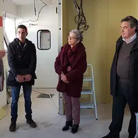 Le maire Patrick Cassany et sa Première adjointe, Marie-Françoise Béghin ont visité le chantier d’aménagement de la cuisine centrale à la crèche Saint