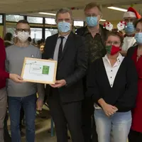 Le label Ecocert en Cuisine a été remis le 17 décembre 2020 aux restaurants municipaux de Tournefeuille. © Ville de Tournefeuille