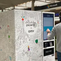 Picard surgelés vient d'installer une de ses machines à la Station F à Paris. © Picard surgrlés