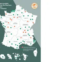 En rouge, les PAT dans les départements qui n'en avaient pas. © France Relance