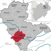 Canton de Rheda-Wiedenbrück confiné. © Wikipedia
