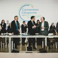 Hier, Emmanuel Macron a approuvé 146 des 149 propositions de la Convention citoyenne pour le climat. © Elysée