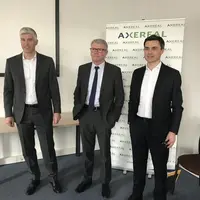 Au centre, Jean-François Loiseau, président d'Axéréal © VR