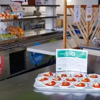 Les menus de cette cuisine centrale comportent plus de 20% de produits issus de l’agriculture raisonnée et biologique et 25% de produits locaux. © Com
