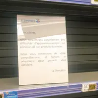 rayon vide pénurie