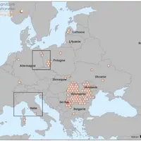 Répartition des foyers domestiques de la PPA en Europe