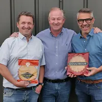 Frédéric Augereau, PDG de la Biscuiterie Augereau, Vincent Duprez, dirigeant de Maison Duprez, et Tugdual Rabreau, d’Atom Food, ancien propriétaire de