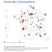 Cartes des PME intégrant le dispostif ETIncelles