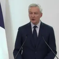 Bruno Le Maire en conférence de presse le 1er février 2024