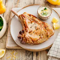 Côte de veau façon printemps