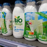 lait bio en rayon