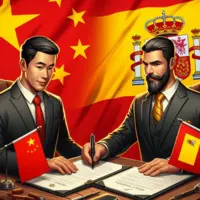IA rencontre entre la chine et l'espagne