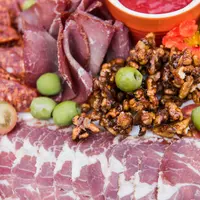 Différentes charcuterie.