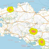 Zonage IAHP en Bretagne sur la plateforme PIGMA