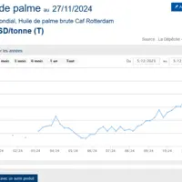 Cotation de l'huile de palme