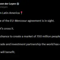 Compte X d'Ursula von der Leyen