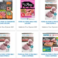 Six catalogues de promotions sur le porc