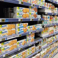 rayon bio en supermarché