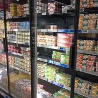 rayon yaourt au supermarché