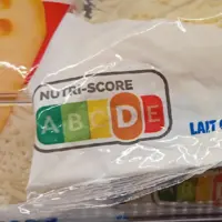nutriscore sur emballage fromage rapé