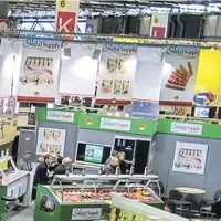 Halal stand à un salon
