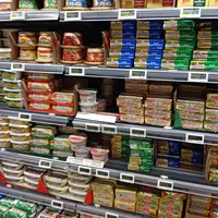 rayon beurre en hypermarché