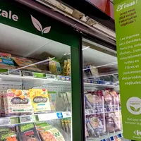 rayon alternatives végétales dans un supermarché