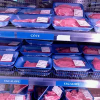 viande de veau en rayon en GMS