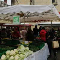 vente de légume au marché