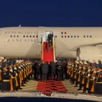 Avion de la présidence française à Pékin