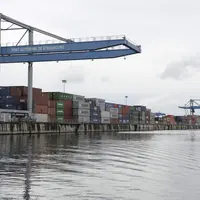 conteneur sur un port