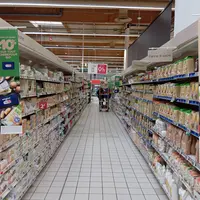 Rayon bio de l’enseigne Carrefour
