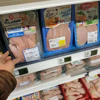 Rayon poulet en grande surface