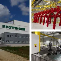 L'usine Pöttinger de St Georgen en Autriche a plus que doublé et loge désormais un atelier de peinture moderne.