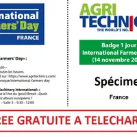 ENTREE GRATUITE AGRITECHNICA 2019 - JEUDI 14 NOVEMBRE