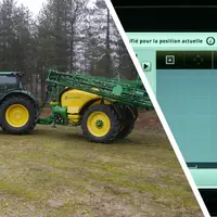 A peine le tracteur est-il rentré dans la parcelle qu'il reçoit les préconisations de réglages et de dosage que le conducteur n'a plus qu'à valider.