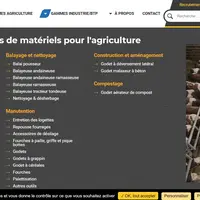 Nouveau site internet Emily avec univers Agricole et Industrie/BTP