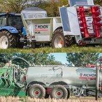 Tonne à lisier Pichon SV16 et épandeur d'engrais Pichon MK35