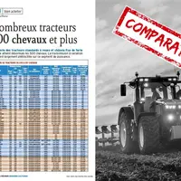 Tableau tracteurs de 200 chevaux et plus Réussir Machinisme