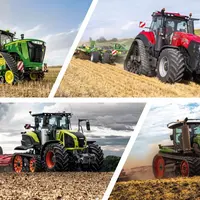 Images de tracteurs à chenilles et chenillards - John Deere - Case IH - Claas - Fendt