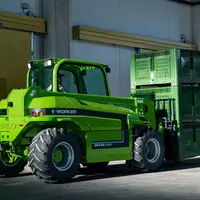 Le chargeur télescopique Merlo E-worker est disponible en version homologuée comme tracteur. © Merlo