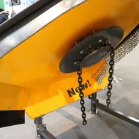Le rotor de broyage du Tornado 560 est équipé de deux chaînes. © M. Portier