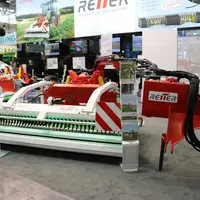 L’andaineur à tapis Respiro R3.5 de Reiter sera décliné l’an prochain en version arrière travaillant en déporté. © M. Portier
