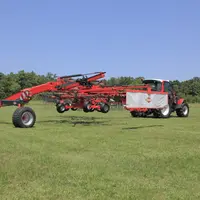 L'andaineur Kuhn GA 8830 présente un dégagement important pour passer au-dessus des andains sans les dégrader. © Kuhn