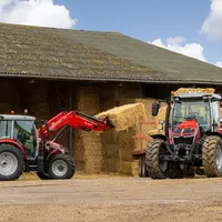 Les Massey Ferguson 5S profitent d'un capot plongeant et adoptent le nouveau code stylistique de Massey Ferguson inauguré sur les MF 8S. © Massey Ferg