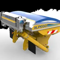 La cuve frontale As-Pro, dotée d'un monodoseur, se complète en option de la trémie Micro-Jet d'Alpego.