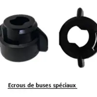 Horsch propose des écrous de buses spéciaux orientables de 7 à 45°.